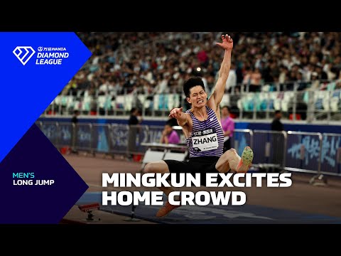 Mingkun Zhang delights home crowd in Xiamen long jump - Wanda Diamond League 2025