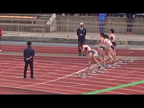 第 82 回京都学生陸上競技対校選手権大会　女子 100ｍＨ(0.840m) ﾀｲﾑﾚｰｽ1組