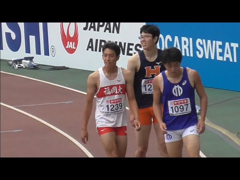 Ｕ20男子110ｍＨ予選　日本選手権陸上2022