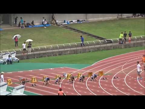 女子A（中学3年）100m　予選5組　～ジュニアオリンピック陸上　高知県選考会～