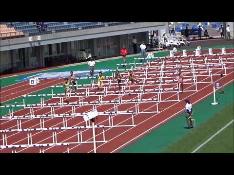 愛媛県高校新人大会2017・女子100mハードル予選3組2着＋2