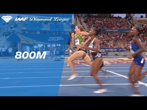 Hanna Green times her kick perfectly to win the Paris 800m race - IAAF Diamond League 2019