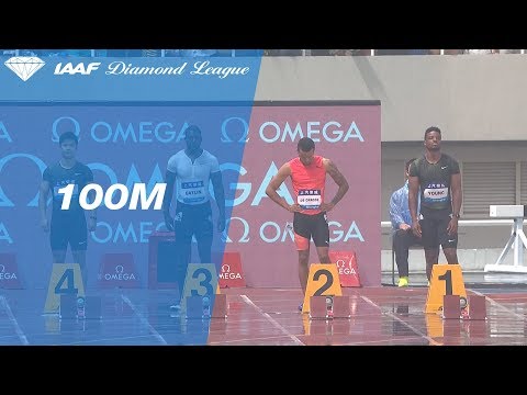 Reece Prescod Wins Men&#039;s 100m - IAAF Diamond League Shanghai 2018