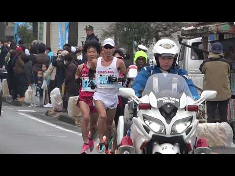 青梅マラソン30kmの部 約7km地点 前田穂南(天満屋)日本新記録1:38:35/男子田口雅也優勝 2020.2.16