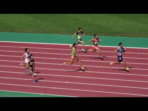 2017NANBU Memorial Men&#039;s100m heat2 KIM KUKYOUNG10.41(-1.7) 金國栄 白石黄良々 川面聡大