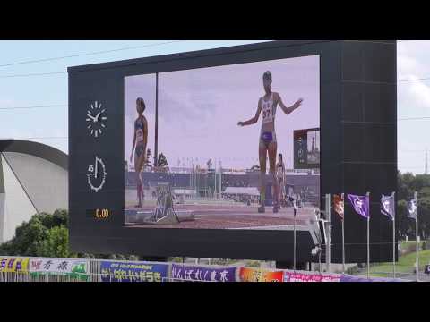 少年A女子100m準決勝2組 茨城国体