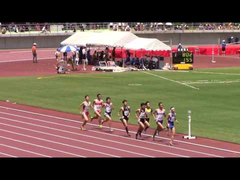 2016 岡山インターハイ陸上 男子800m予選1