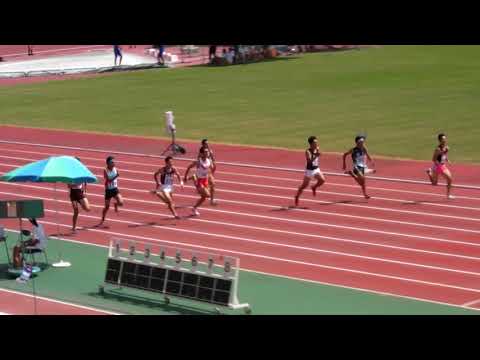 20180814 第73回大阪高等学校総合体育大会 男子 1年 100m 予選 6組　ハムソン