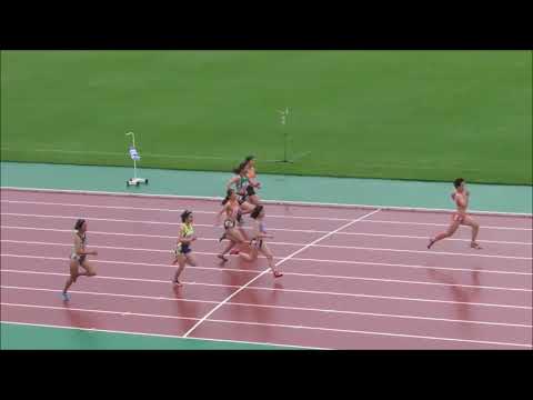 女子100m_予選4組_第71回北海道高校陸上20180613