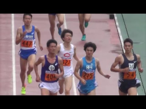関東インカレ2017 男子1部3000mSC予選2組