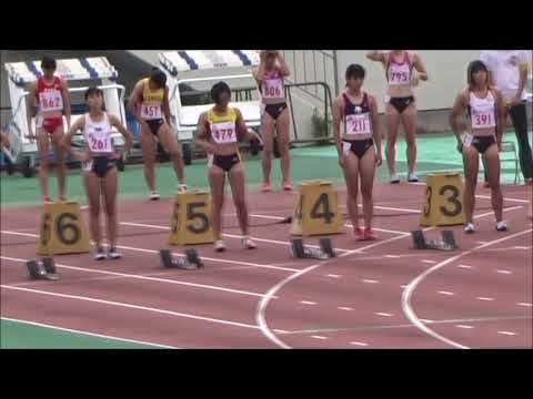 2018関西学生新人陸上競技選手権大会　女子100ｍ準決勝2組