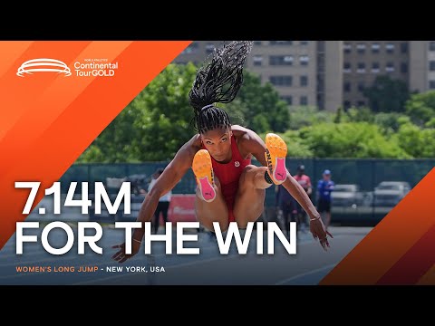 Tara Davis-Woodhall flies to 7.14m in New York ‼️ | Continental Tour Gold 2024