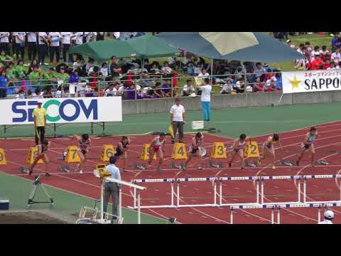 2018 関東インカレ陸上 女子 100mH 予選2組