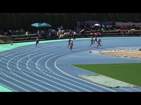 20180916104943県高校新人大会男200ｍ予選9組 原田 友