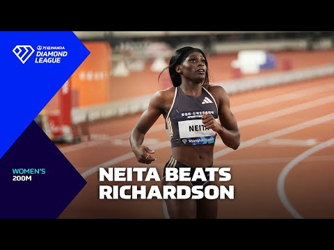 Daryll Neita storms to victory over Sha&#039;Carri Richardson in Suzhou 200m - Wanda Diamond League 2024