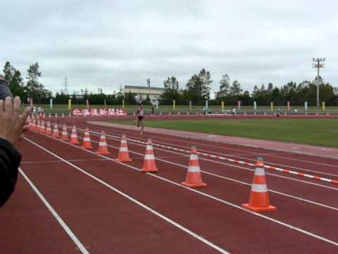 釧路湿原マラソン2011．0731川内優輝選手ゴール
