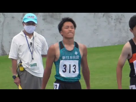 遠藤泰司 男子100m準決勝 滋賀県選手権2022
