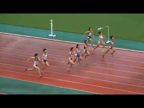 2018全国高校総体陸上南九州大会（沖縄）女子100ｍ準決勝2組