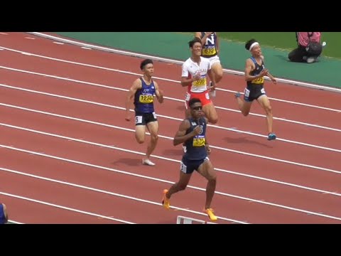 男子400m予選 全日本インカレ2022
