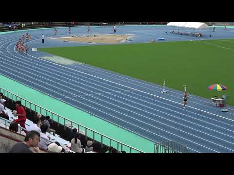 20180914112605県高校新人大会男1500ｍ予選2組 湯浅 仁