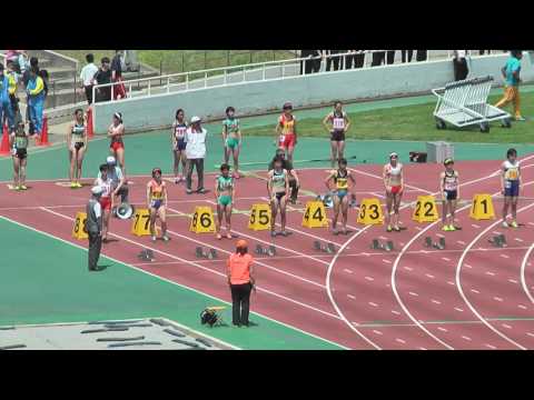 H29　千葉県高校総体　女子100m　準決勝1組