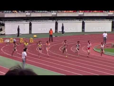 2015 東海高校総体陸上 女子100m 決勝