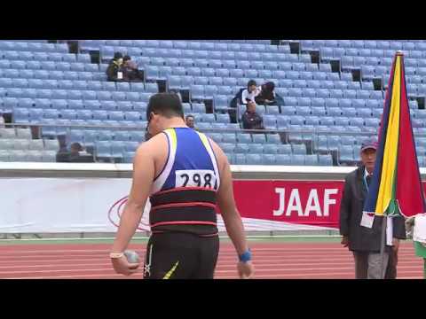 A 男子砲丸投 決勝1位　第47回ジュニアオリンピック