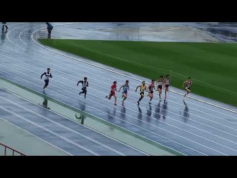 2018 水戸市陸上記録会 中学男子100m18組