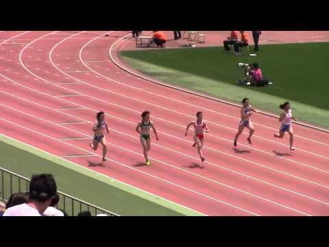 2015日本学生個人陸上　女子100m 予選8