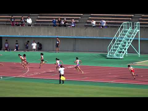 高女4x100mR 決勝　2017高校新人中部ブロック予選