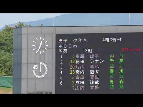 H29　えひめ国体　少年A男子400m　予選3組
