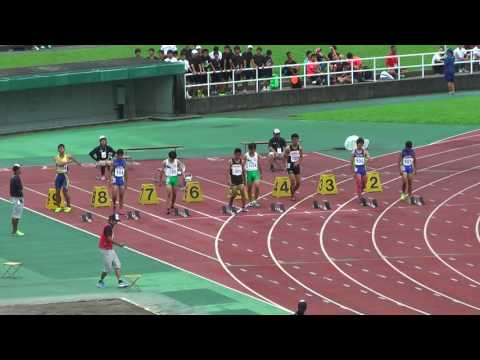 H29　関東中学校陸上競技大会　2年男子100m　決勝