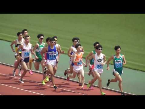 関東ｲﾝｶﾚ 男子2部1500m予選1組 2018.5.24