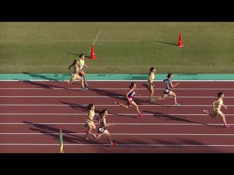 20181111鞘ヶ谷記録会 高校女子100m決勝第2組
