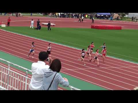 2018 茨城県高校総体陸上 県南地区女子100m準決勝3組