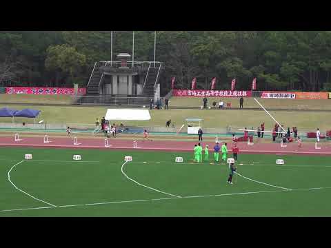 20180318141648県記録会一高女400ｍH2組福山 凜音(1) 熊本商業高