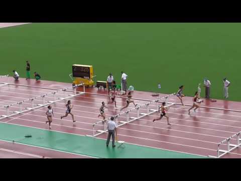 第51回全国高等専門学校体育大会陸上競技　女子100mH　予選第2組　2016/8/24