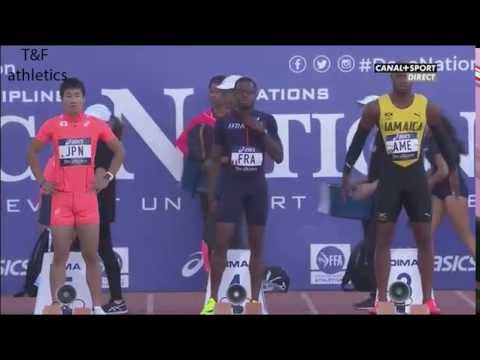 Asafa Powell wins 100m - Decanation 2016