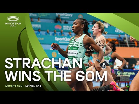 Strachan storms to 60m victory in Astana | World Indoor Tour 2024
