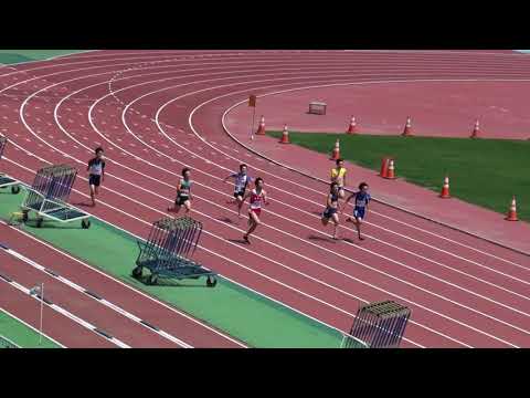 2018 茨城県高校総体陸上 水戸地区男子200m準決勝1組