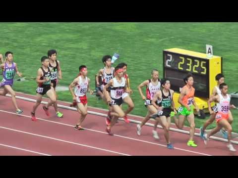 H29　千葉県高校総体　男子1500m　予選3組