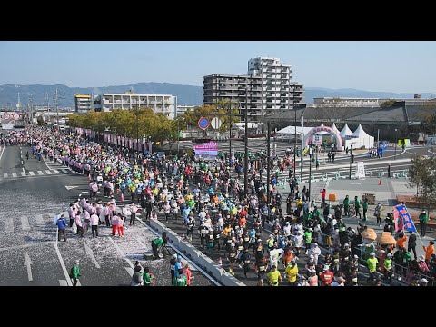 さが桜マラソン、４年ぶりに開催（2023年３月19日）