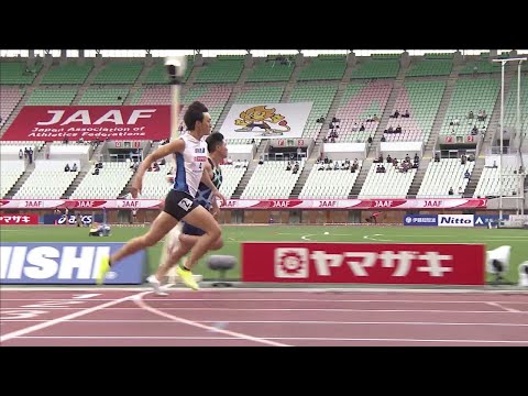 【第105回日本選手権】男子 200ｍ 予選1組