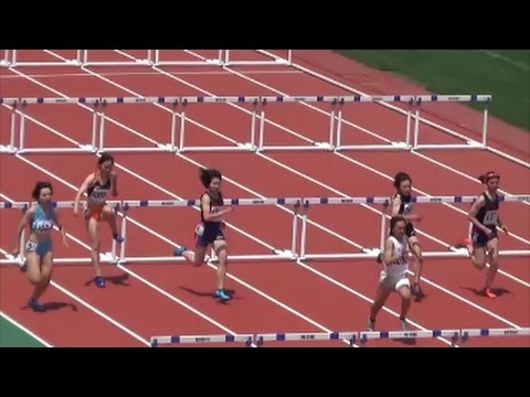 群馬県高校総体陸上2017 女子100mH決勝