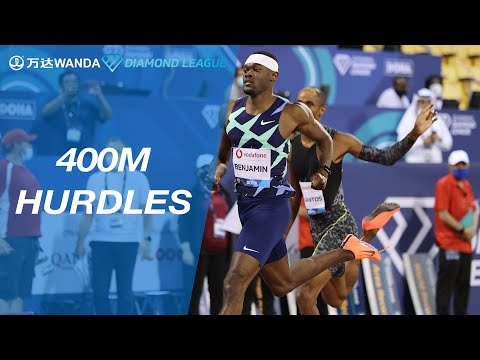 Rai Benjamin beats world class field to 400mH victory in Doha - Wanda Diamond League