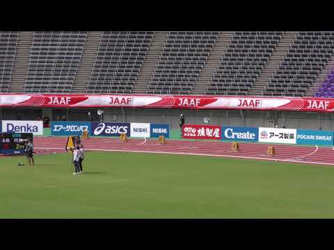 男子200m予選4組　U18日本選手権R01