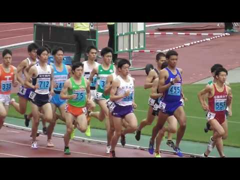 関東ｲﾝｶﾚ 男子2部 1500m予選2組 2017.5.25