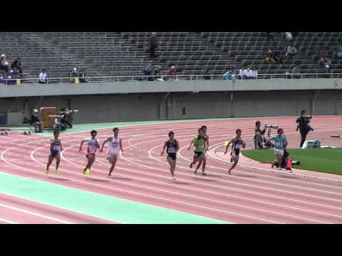 2015織田記念陸上 男子200m予選 2　桐生20秒56　大会新