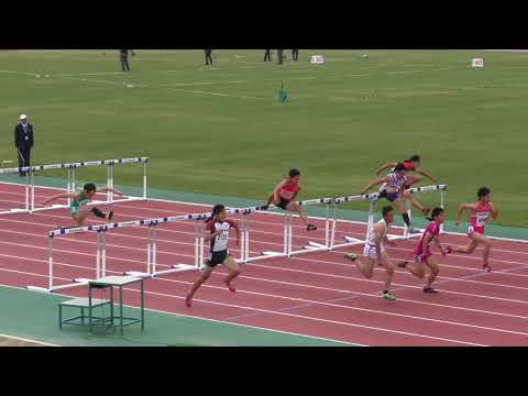 2018 東北高校陸上 男子110mH 準決勝2組