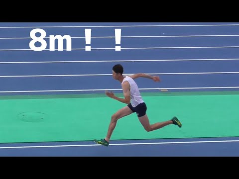 8m！藤原孝輝　男子走り幅跳び　滋賀県選手権2022